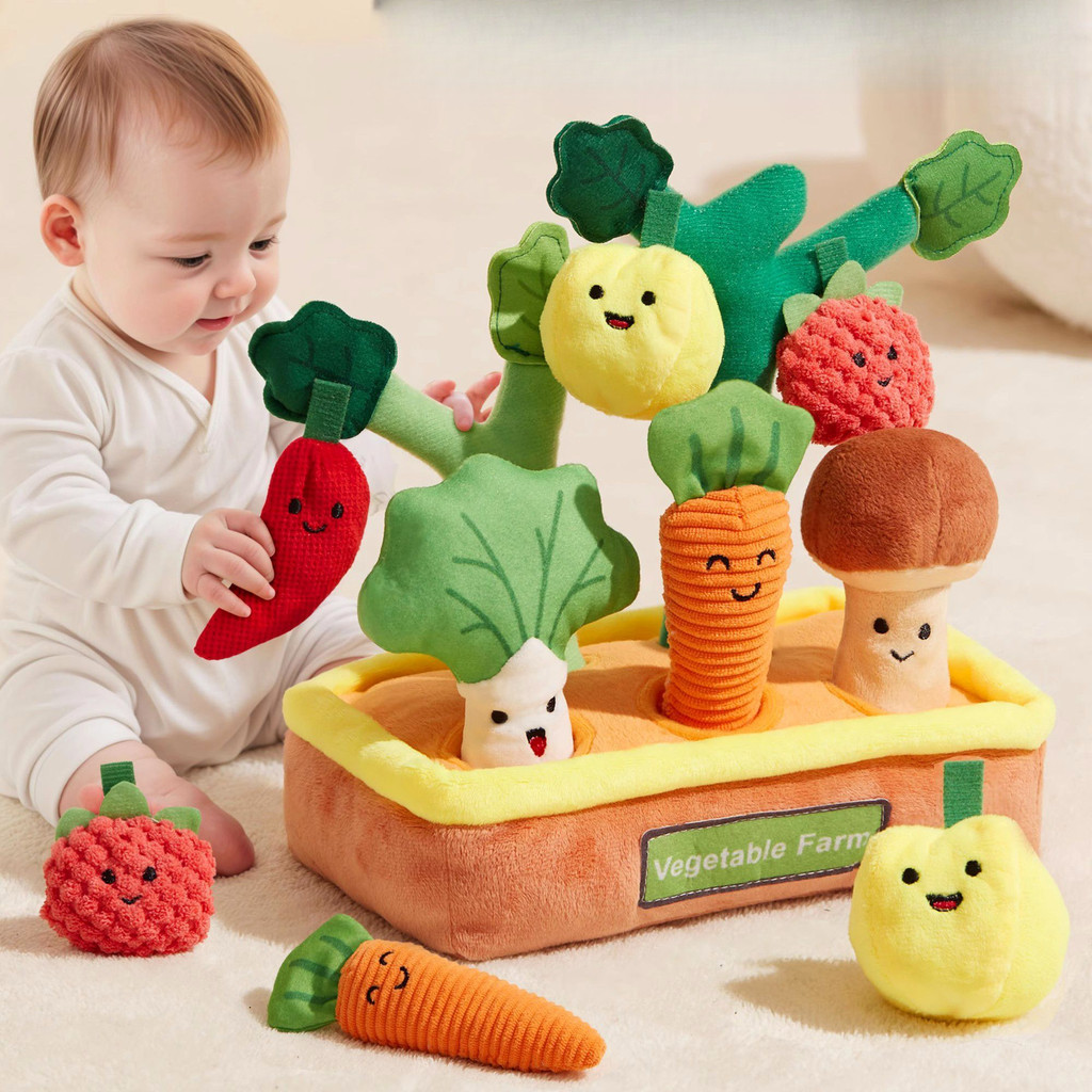 Pull-the-radish toy for babies to chew on0One1Year-old baby uses tissue paper6Over one month old9Ene