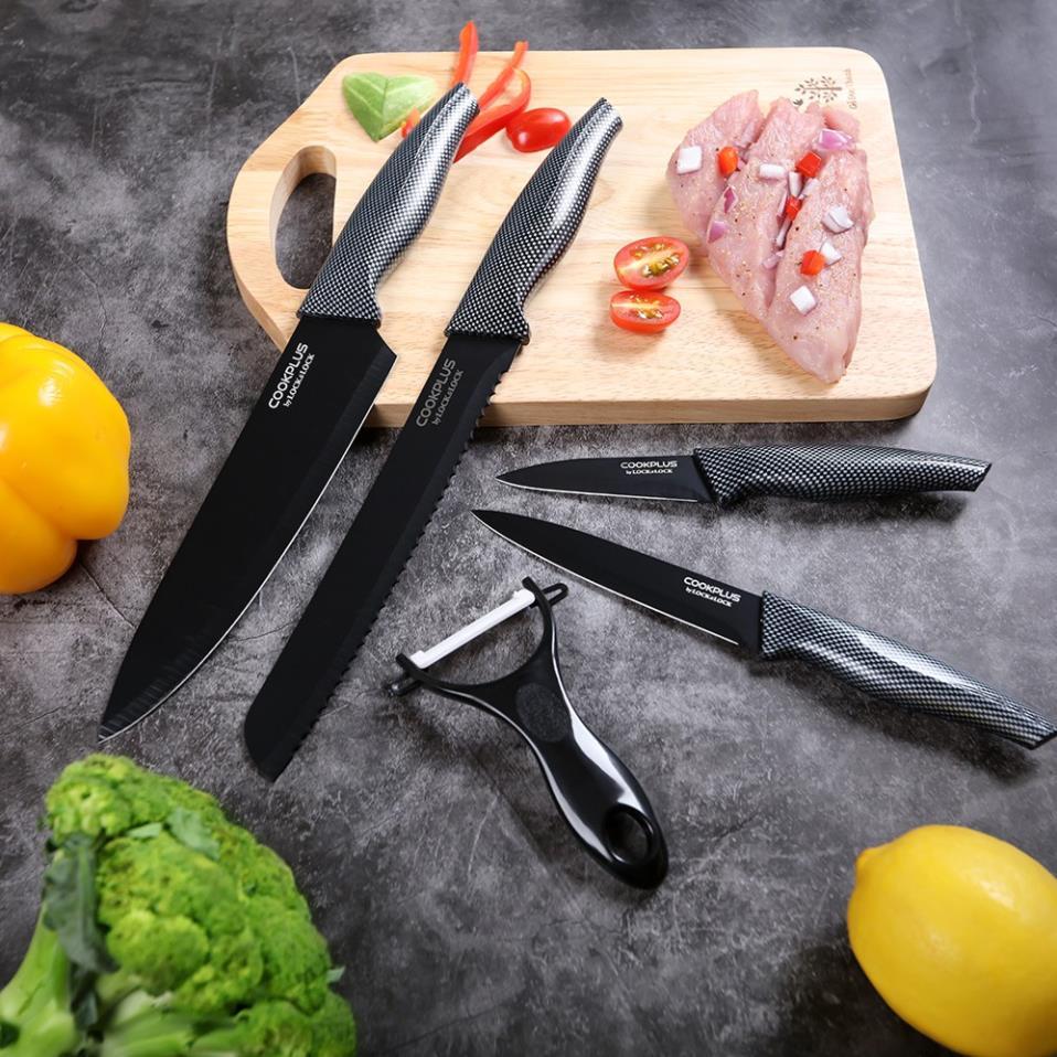 [CKK101S5BLK] Bộ dao nhà bếp 5 món COOKPLUS Lock & Lock