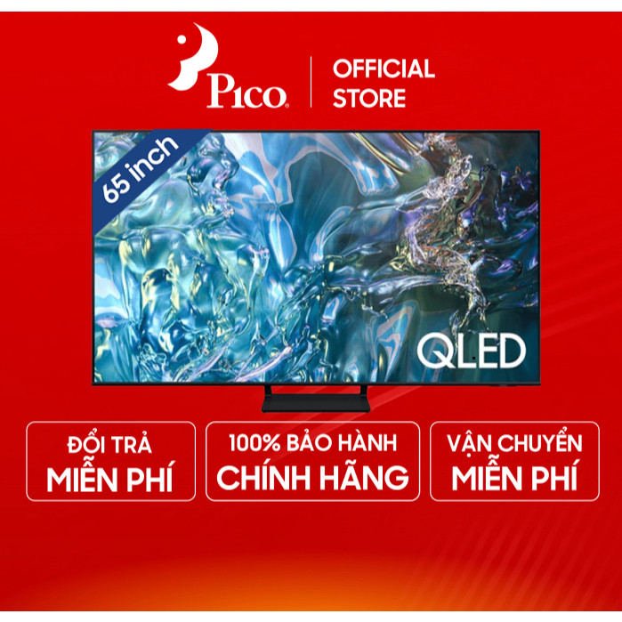 65Q60D - Smart Tivi QLED Samsung 4K 65 Inch QA65Q60D có tìm kiếm giọng nói tiếng Việt - Model 2024