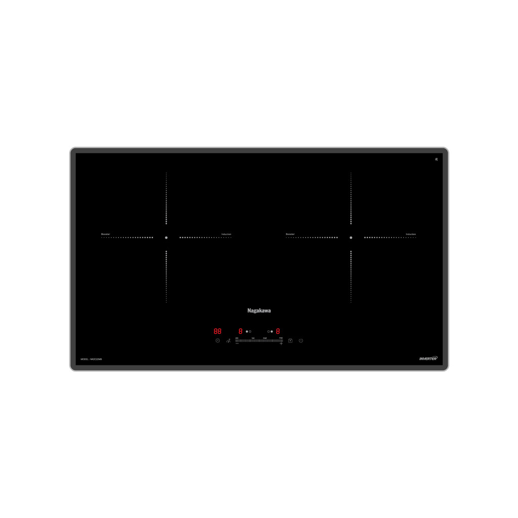 [CHÍNH HÃNG] Bếp Từ 2 Vùng Nấu Nagakawa UltraSlim NK2C22MB - Có Inverter tiết kiệm điện