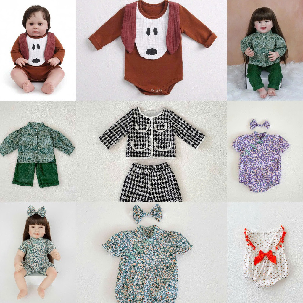 [Đủ mẫu) CHỈ Bộ Quần Áo Dành Cho Búp Bê 55–60cm Doll 22 inch /24 inch (giao ngẫu nhiên, KHÔNG KÈM DO