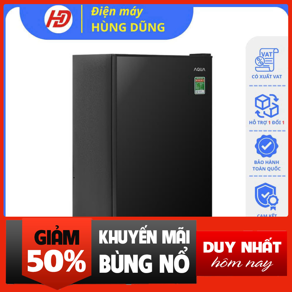 Tủ lạnh mini Aqua 90 lít AQR-D99FA(BS)/AQR-D100FA(BS) màu đen, tiết kiệm điện, ship 2h Hà Nội