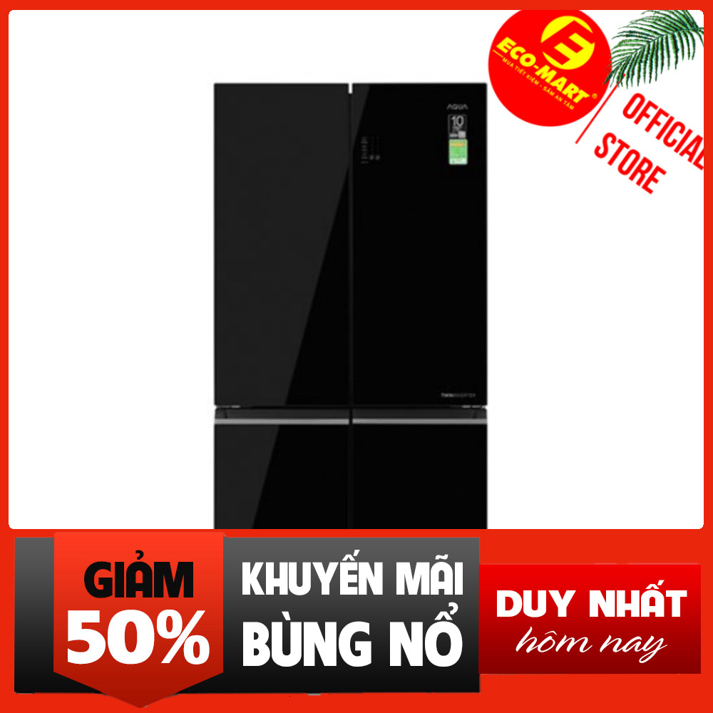 Tủ lạnh Aqua Inverter Multi Door 469 lít AQR-M536XA(GB) - Có lắp đặt