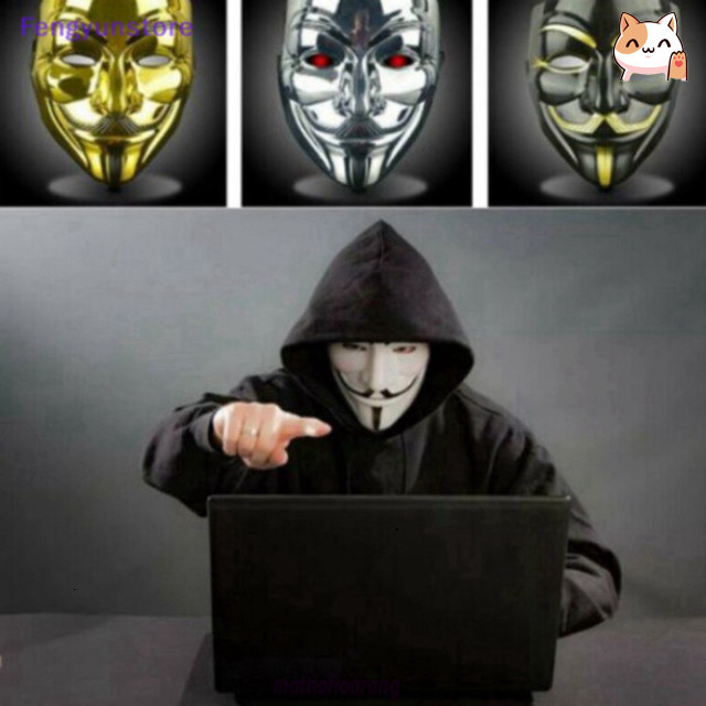Mặt Nạ Fawkes Hacker Hóa Trang Halloween hacker