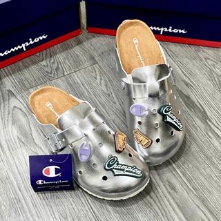 Dép Sục Champion Birken Boston Mule màu BẠC.