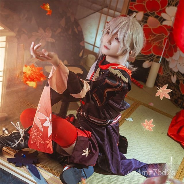 Genshin Impact cos Lâu đài Fukui Inazuma Kaede Hara Kazuha cos Bộ trang phục anime và game đầy đủ co