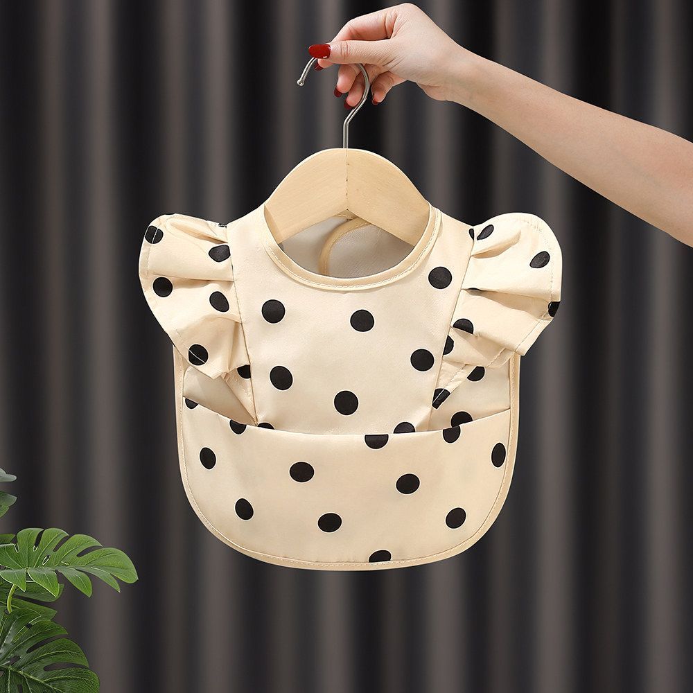Summer baby feeding bib, thin sleeveless children's apron, waterproof and dirt-resistant, unisex bab