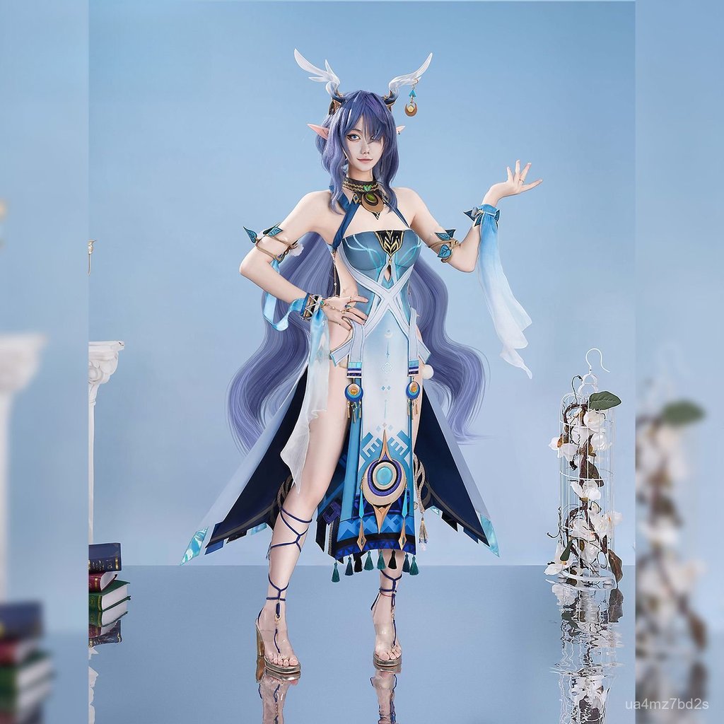 Man Gu Lauma cos Genshin Impact Lauma Bộ sưu tập đầy đủ các anime và game 2D cosplay Quần áo và giày