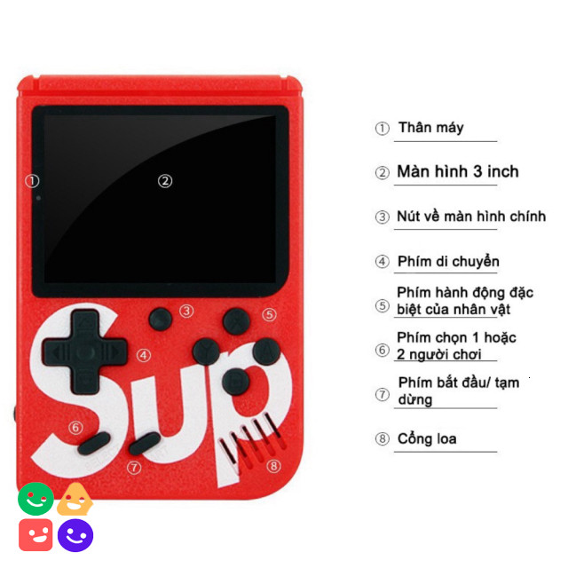 Máy Chơi Game SUP 400 trò chơi [TẶNG KÈM TAY CHƠI GAME],SUP400 Cầm Tay G1 Plus 400 In 1 - HƠN 400 TR