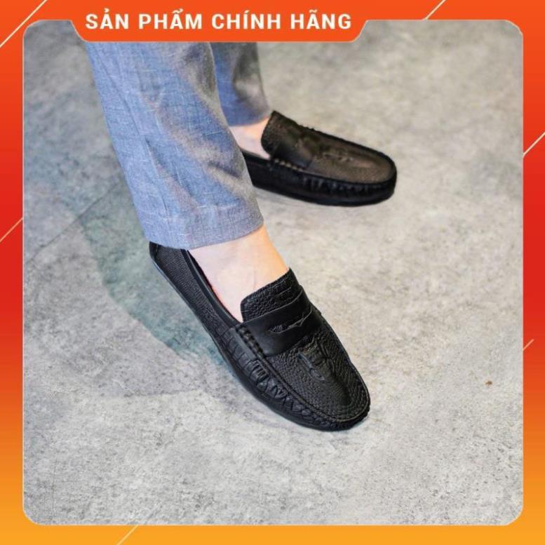 Giày mọi nam A&TNCT,Giày Lười Nam Đế Bệt Có Khâu Đế- mã M035