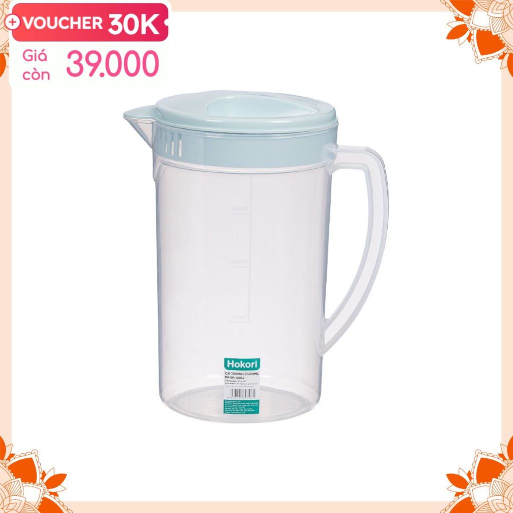 sẵn hàng hàng loại 1 ca trong 2500ml hokori 6052 nắp đậy kín việt nhật ca nhựa dày việt nhật bán chạ