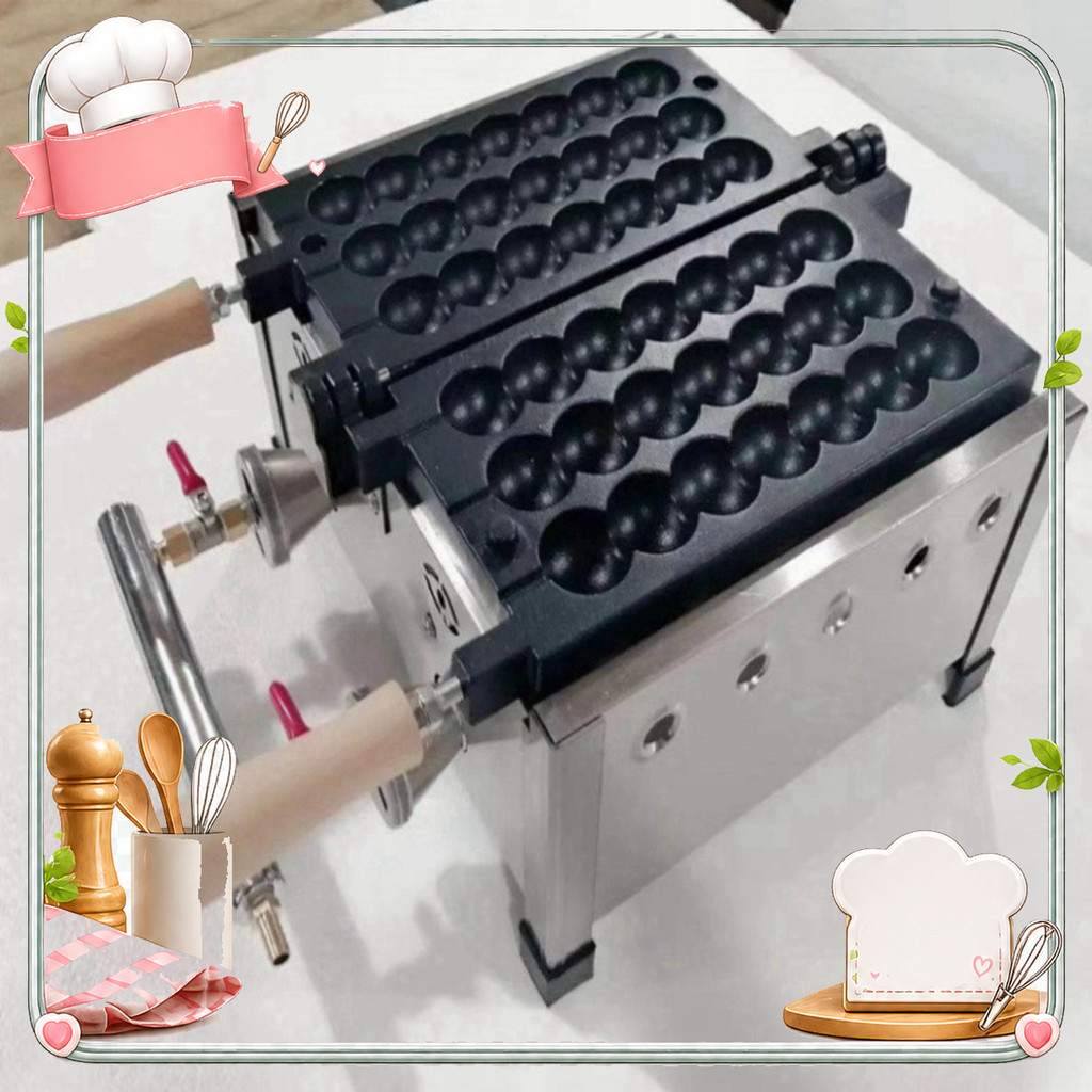 Máy Làm Bánh Hồ Lô 3 Xiên Dùng Gas, Chảo Takoyaki Inox PVN7929