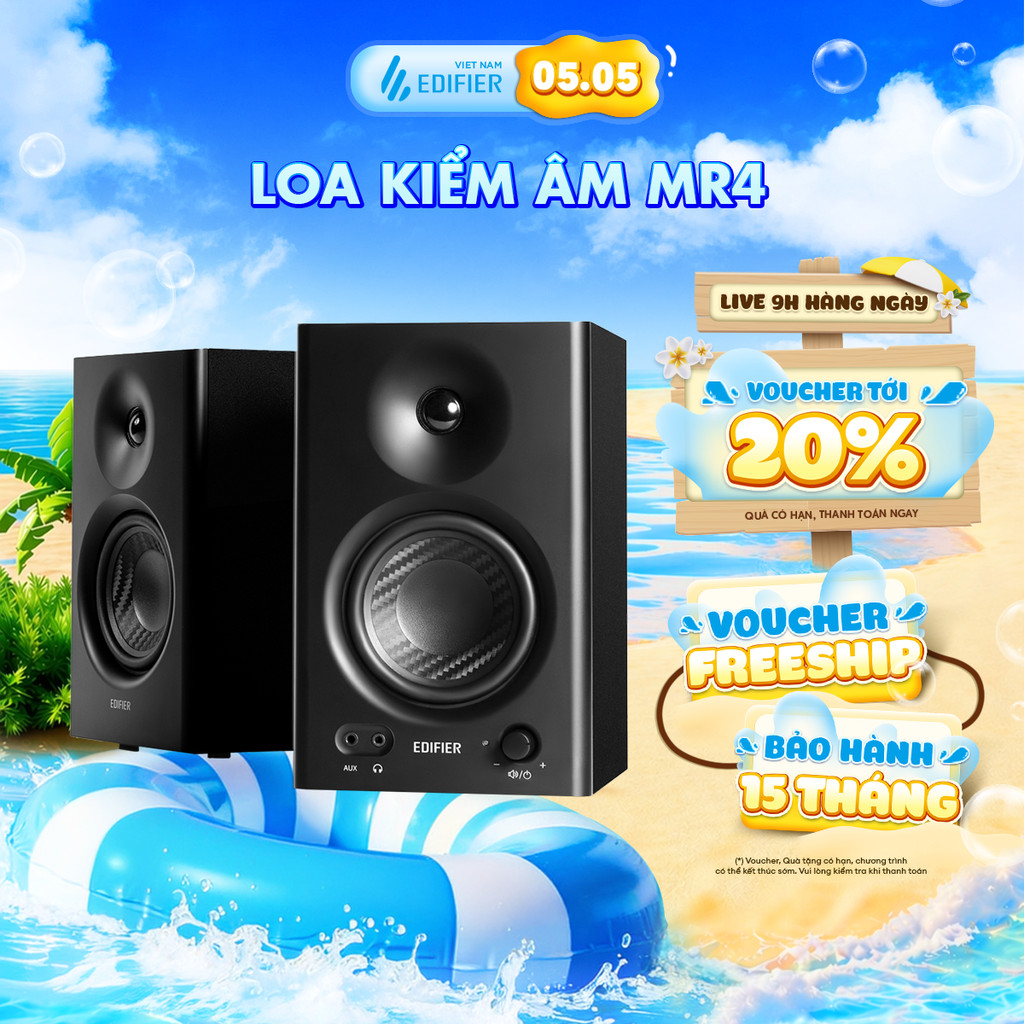 Loa Kiểm Âm Chuẩn Studio EDIFIER MR4/MR3/MR5 42W - Công nghệ DSP/ADC Cho Âm Cao Chi Tiết - Chế Độ Ké