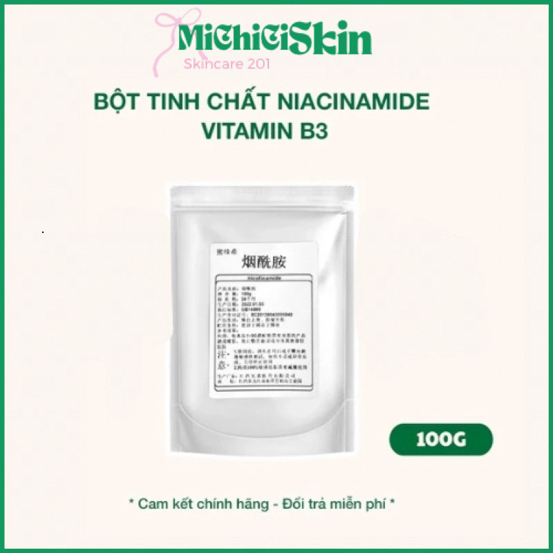 [MICHICI Skin] Bột tinh chất Niacinamide Vitamin B3