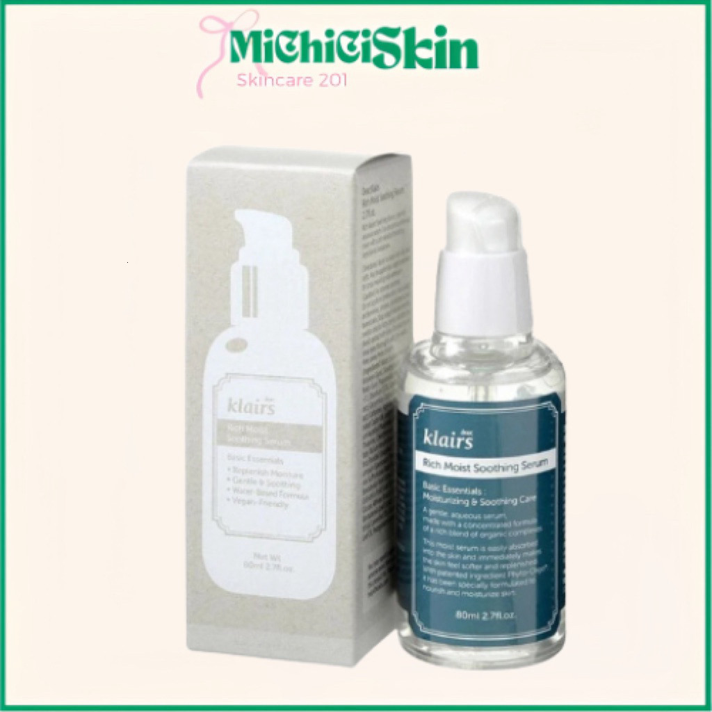 [MICHICI Skin] Tinh Chất Klairs Rich Moist Soothing Serum 80ml dưỡng ẩm sâu serum Klairs 80ml