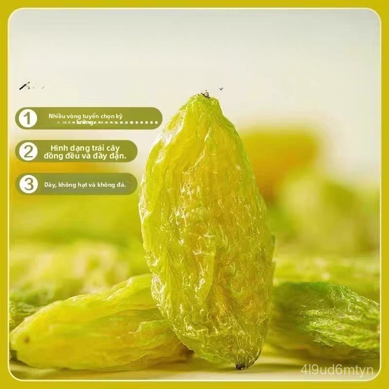 Nho khô Tân Cương, nho khô trắng không hạt, nho khô lớn không hạt, nho khô dùng để pha trà dưỡng sin