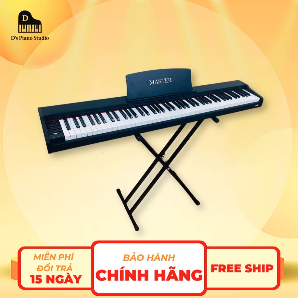 Đàn Piano Điện MASTER C300- 88 Phím Bluetooth, Đàn Gỗ - Tặng Đủ Phụ Kiện, Khóa học onl- D's Piano