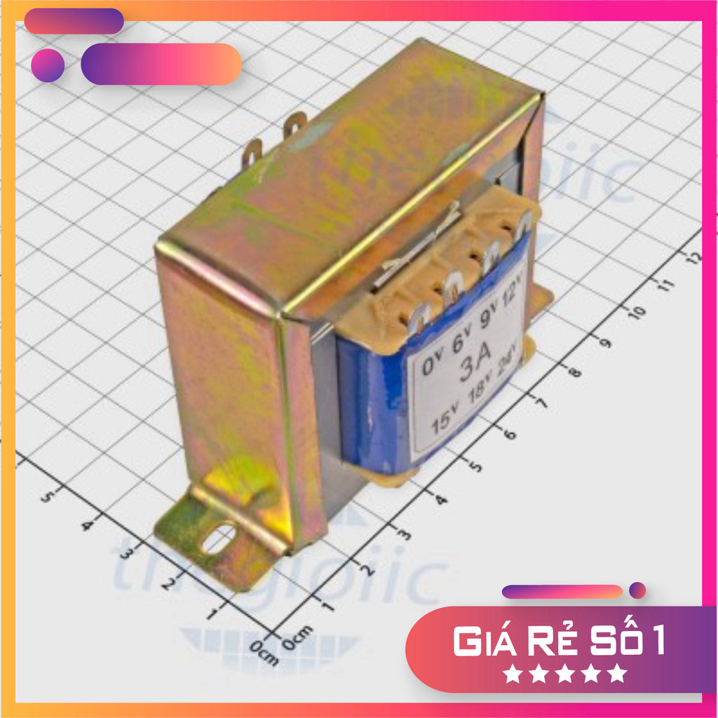 Máy Biến Áp 3A (6V 9V 12V 15V 18V 24VAC) Linh Kiện Trường Giang 86