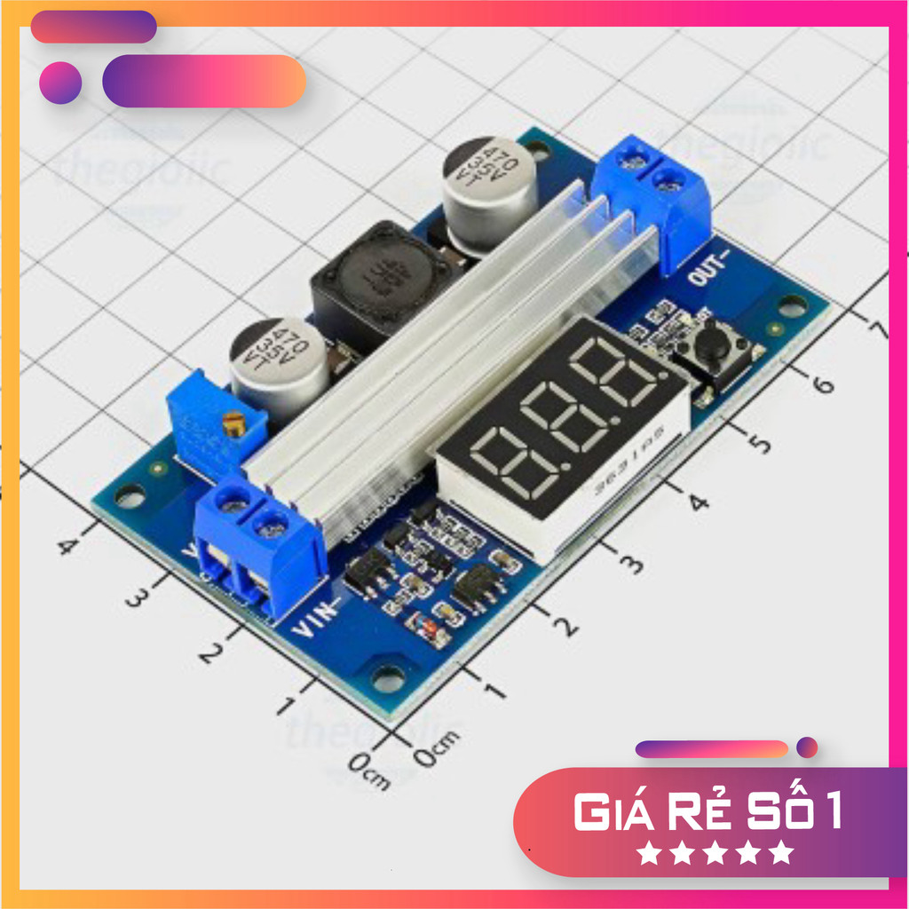 FP5139 Mạch Tăng Áp 3A 65W Có Hiển Thị Linh Kiện Trường Giang 86