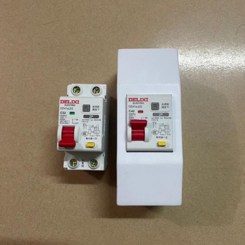 RCBO Aptomat chống giật, chống rò, chống quá tải DZ47sLES Loại 2p ngắt cả pha lửa và pha mát