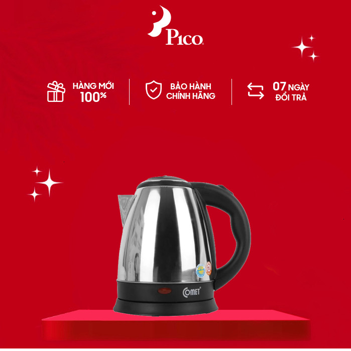 Chính hãng Ấm siêu tốc, Bình đun siêu tốc Comet 1.5 lít CM8215