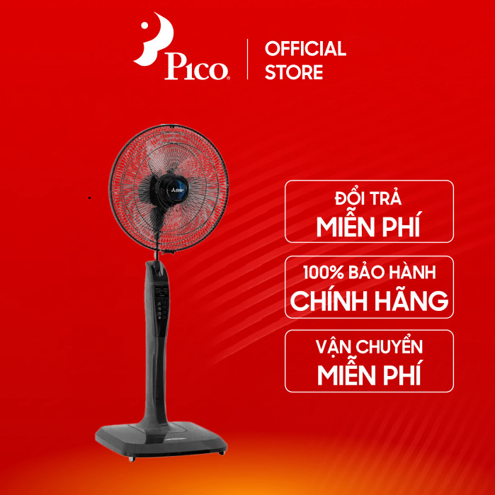 Chính hãng Quạt cây MITSUBISHI LV16-RB CY-GY 47W màu xám - Có remote - SX Thái Lan - Bảo hành 12 thá