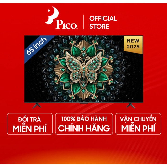 Chính hãng Tivi QD-MiniLED TCL 65 inch 4K-Ultra HD 65C6K Google TV - Chính hãng bảo hành 24 tháng - 