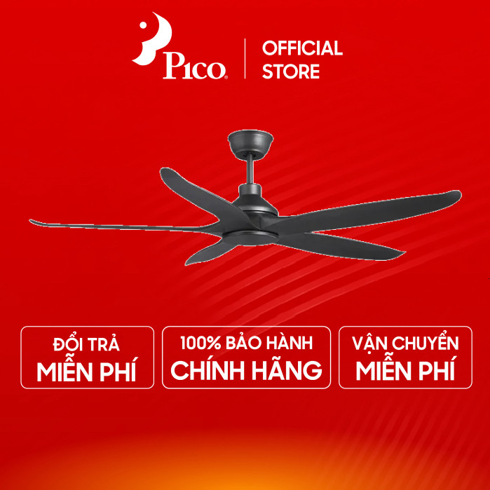 Chính hãng Quạt trần BENNY BF-C54HEC, 5 cánh 137 cm, cs 38W, ĐK, đen, động cơ DC, xuất xứ Thailand