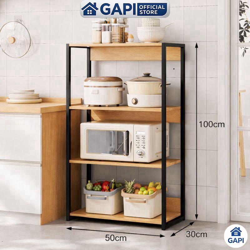 Kệ lò vi sóng GAPI GM05 hiện đại, hỏa tốc, giúp bếp gọn gàng, tiện dụng