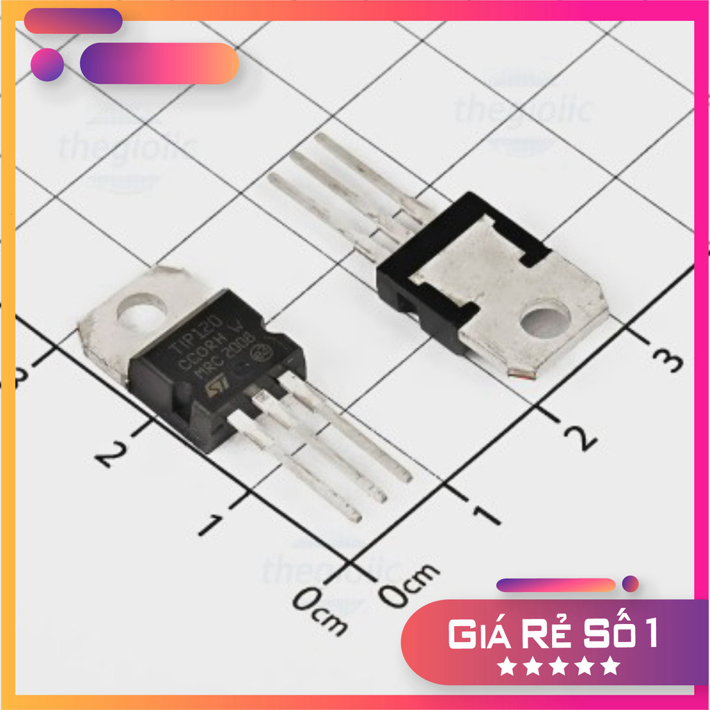 [5 Cái]- TIP120 BJT Transistor NPN 1 Ngõ Ra Darlington 60V 5A TO-220 Linh Kiện Trường Giang 86