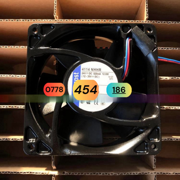 4114 Nhhr 24V 12.5W Quạt Ebmpapst 120*120*38 , Quạt 4114Nhhr