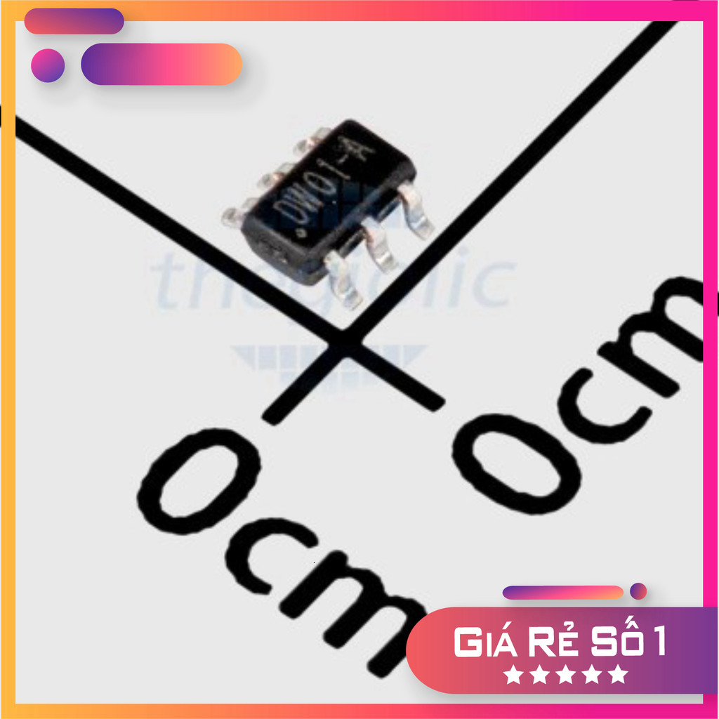 [20 Cái]- DW01A IC Bảo Vệ Pin 1 Cell SOT-23-6 Linh Kiện Trường Giang 86