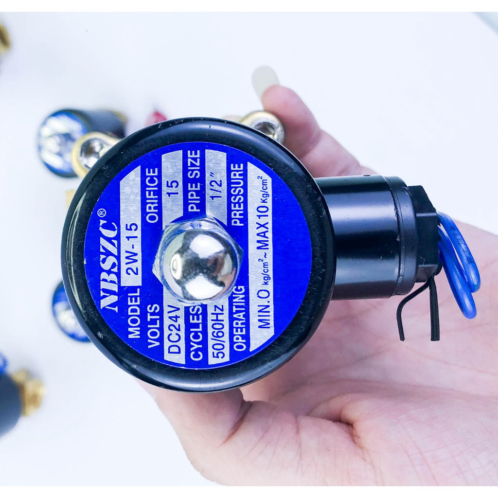 Van điện từ 2W160-15 - Van điện từ khí nén 2W - Van điện từ DC24V/ AC220V