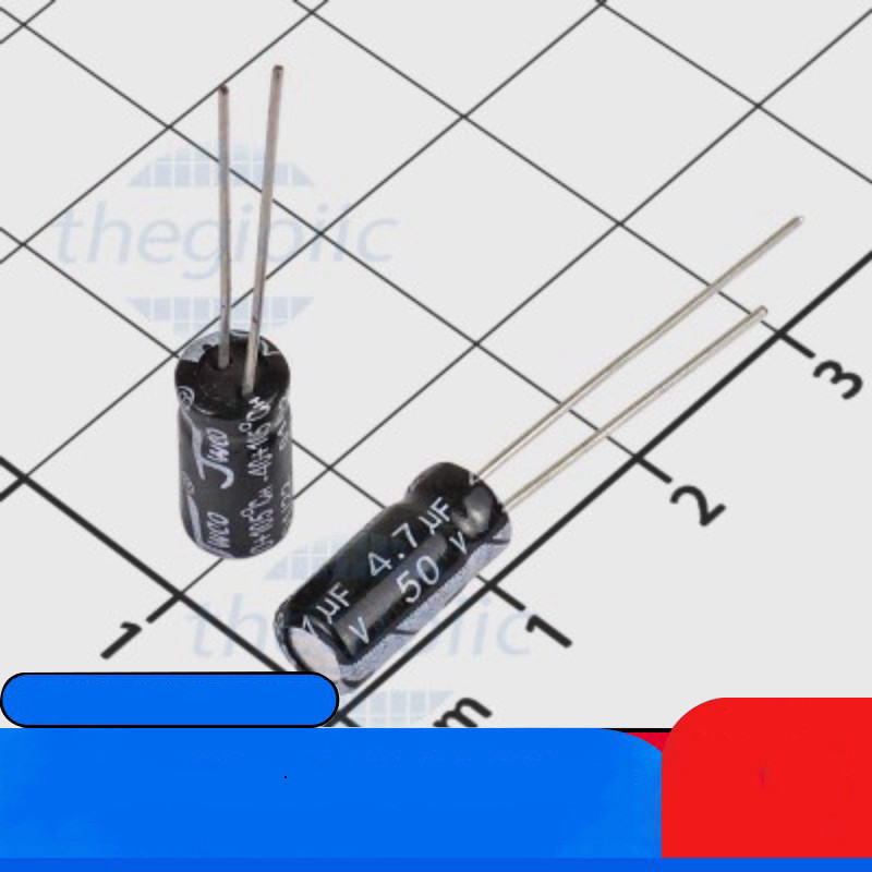[50 Cái]- Tụ Hóa 4.7uF 50V 5x11.5mm Xuyên Lỗ Linh Kiện IC2 Linh Kiện IC2