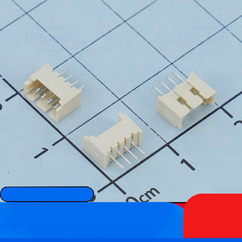 [50 Cái]- Đầu ZH1.25mm 4 Chân Thẳng Xuyên Lỗ Linh Kiện IC2 Linh Kiện IC2