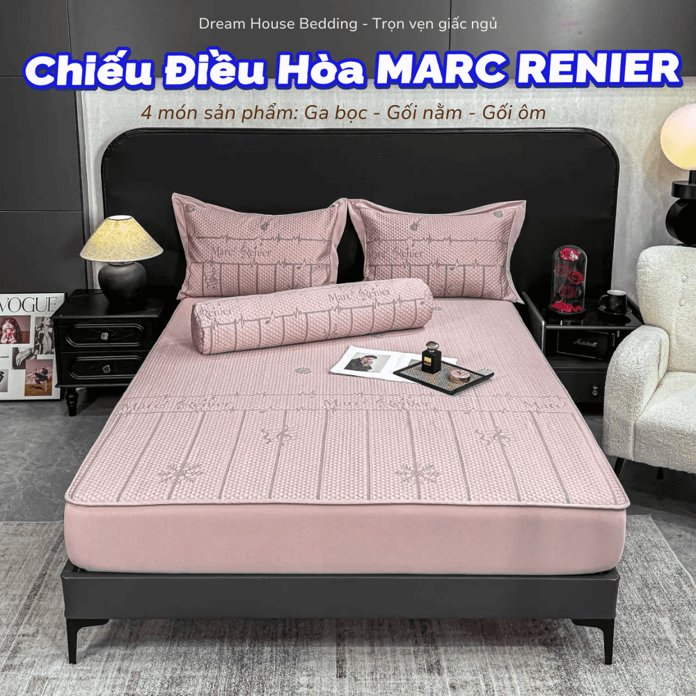 SIÊU MÁT - Chiếu Điều Hòa Băng Lạnh MARC RENIER Cao Cấp Hàng Nhập Khẩu Chính Hãng DH Bedding Store