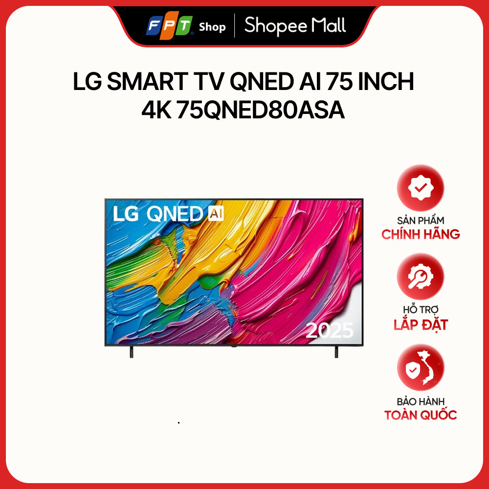 [ [Hàng chính hãng] LG Smart TV QNED AI 75 inch 4K 75QNED80ASA ]