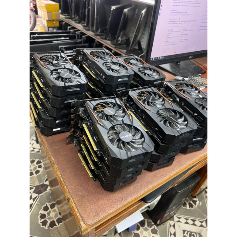 VGA Giga Msi ASUS GTX 1050ti 4gb hàng hãng -còn bản asus 1 fan