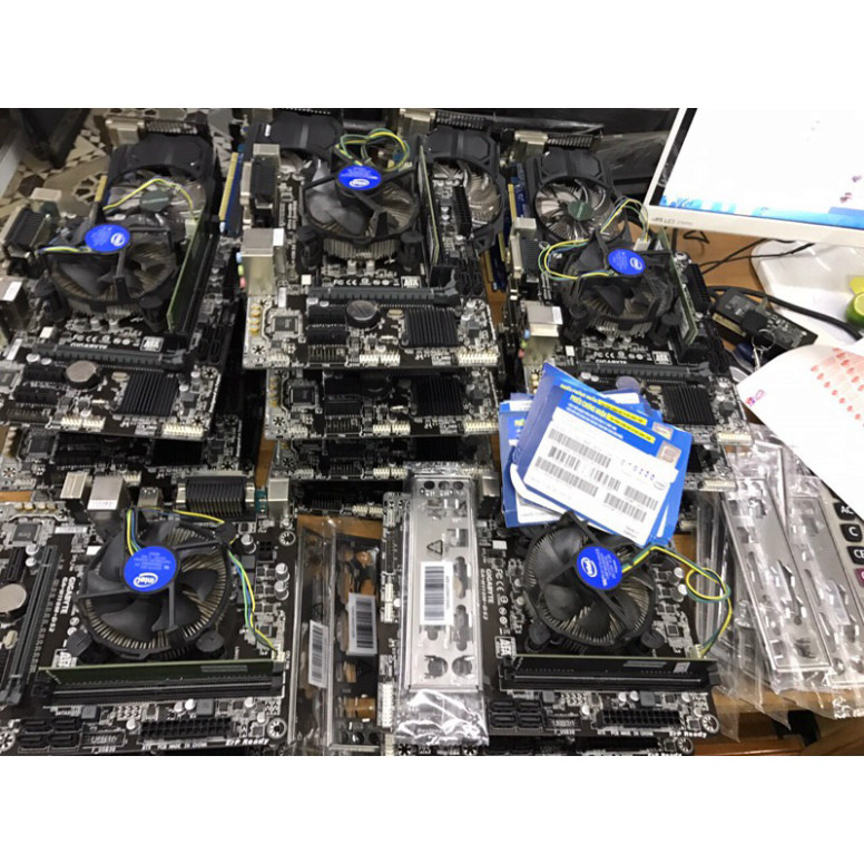 Combo Main h110 cpu i3 7100 ram 8gb hàng đẹp long lanh