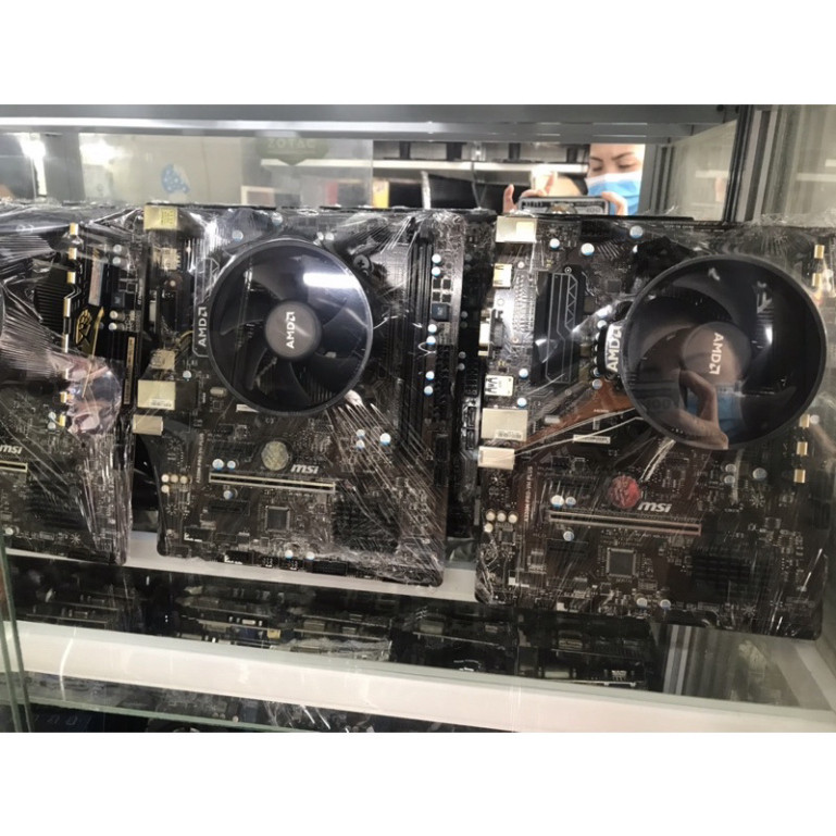 Combo AMD Main Msi A320+Cpu zyzen 1500x ram 8gb