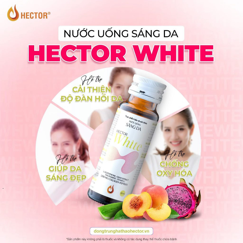 [KM cho nàng] Đông trùng hạ thảo hector white nước uống sáng da từ nấm đông trùng hạ thảo (Shopkhoed