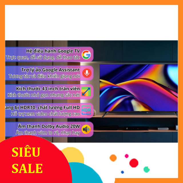 ib lấy mãu bh_ Google Tivi Casper FHD 43 inch 43FGK610 2024  Thái Lan _FREE SHIP