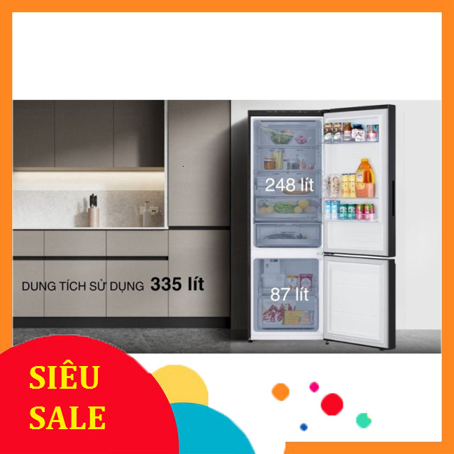 ib lấy mãu bh_ Tủ lạnh LG Inverter 335 lít LBB33BLGA 2024  Indonesia _FREE SHIP