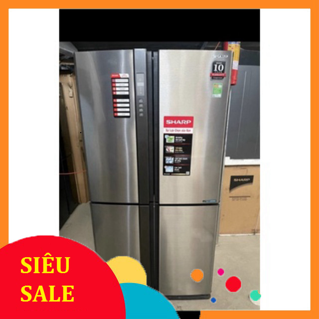 ib lấy mãu bh_ Tủ lạnh Sharp Inverter 556 lít SJFX630VST (dung tích tổng 626 lít)  THÁI LAN Điện Máy