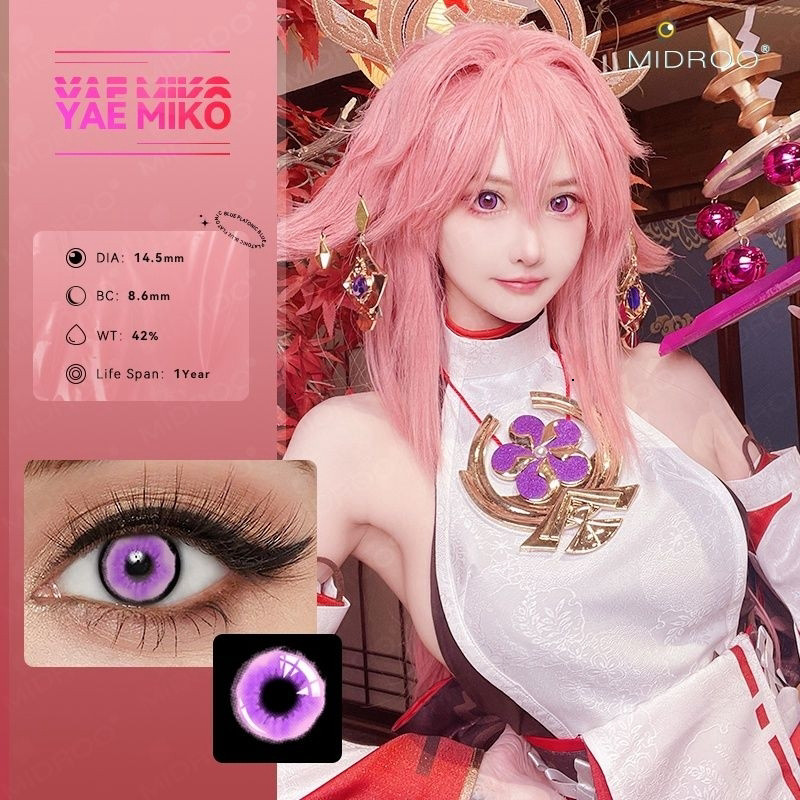 [Sẵn] Nhiều mẫu - Lens cosplay Childe/Xiao/Klee/Hutao/Zhongli/Yae/Kazuha/Raiden - Genshin Impact - K