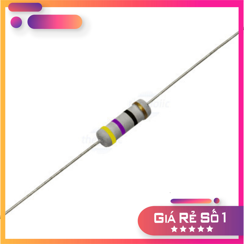 [50 Cái]- Điện Trở 47 Ohm 1W 5% 4 Vòng Màu Linh Kiện Trường Giang 86