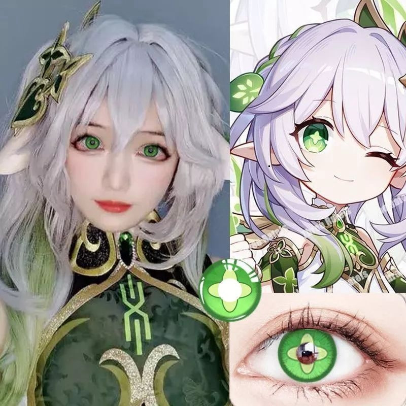 [Sẵn] Lens cosplay Nahida - Genshin Impact - Kính áp tròng [Miu Cosplay]