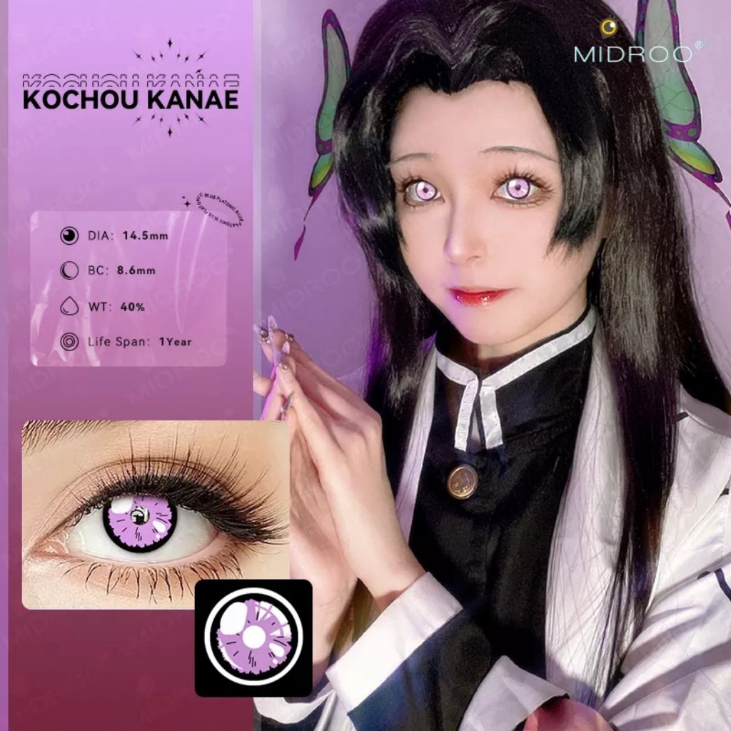 [Sẵn] Lens cosplay YD Rengoku/Tomioka/Zenitsu/Inosuke/Tanjirou/Kanao/Mitsuri- Kính áp tròng Demon Sl