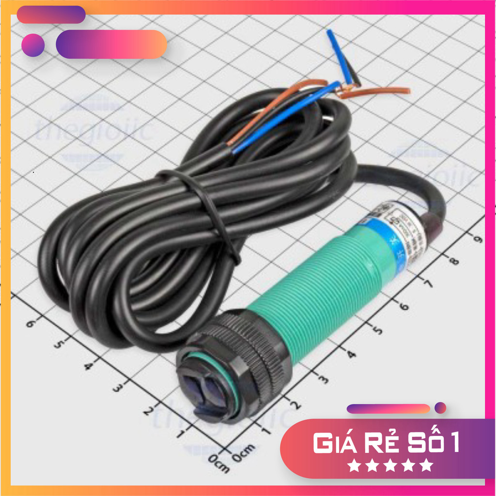 E3F-DS100C4 Cảm Biến Khoảng Cách Vật Cản 10-100cm Có Tùy Chỉnh, NPN-NO Linh Kiện Trường Giang 86