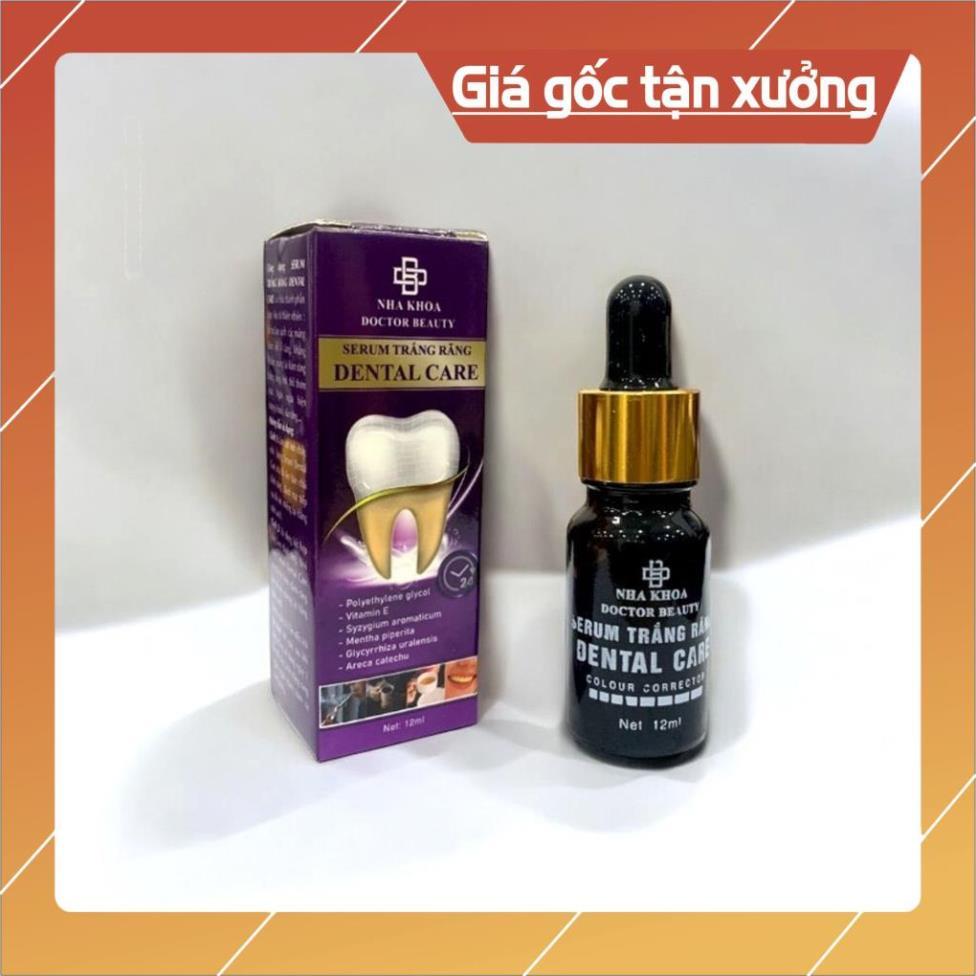 Serum Trắng Răng Dental Care - Serum Trắng Răng Sắc Tím - Serum Hỗ Trợ Sạch Mảng Bám Răng Miệng 12Ml
